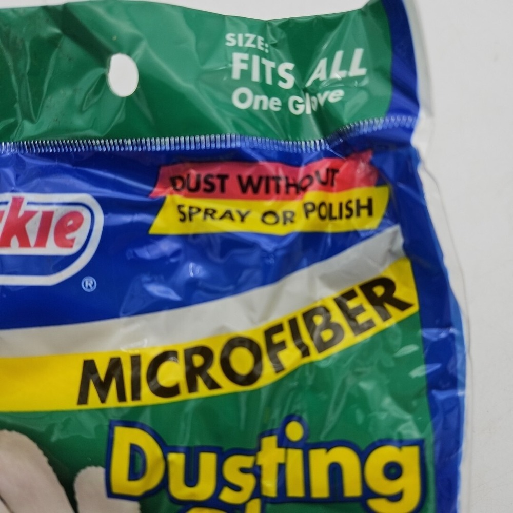 Quickie Microfiber Dusting Glove Deadstock NOS 2006 One Glove Fits All - Picture 3 of 5